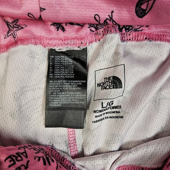 The North Face Joggers Women Large Pink Breast Cancer Awareness Red Riding Hood - Picture 6 of 8